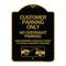 Signmission Customer Parking Only No Overnight Parking Unauthorized Vehicles Towed at Owner Expen, BG-1824-24206 A-DES-BG-1824-24206 - alternate 1